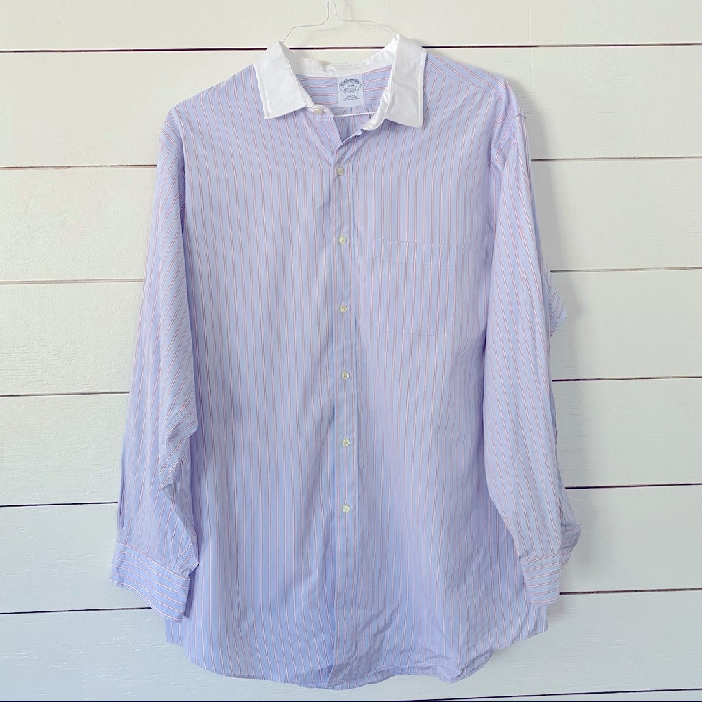 Brooks Brothers Fitted Men’s Dress Shirt 17-33 XL